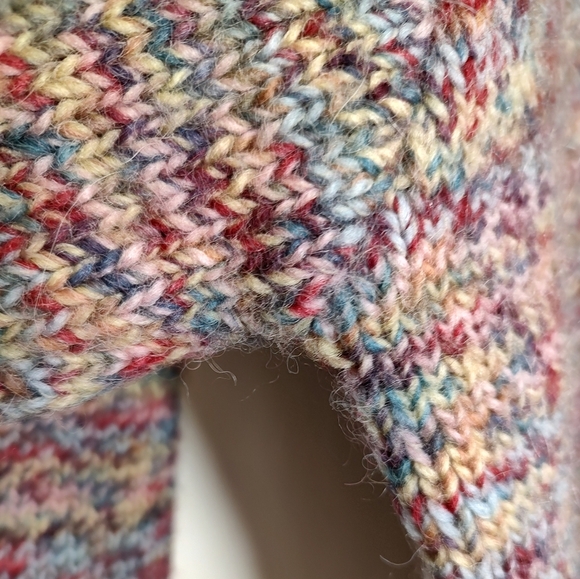 Vintage Express Multicolor Alpaca Wool Blend Turtleneck Sweater - Picture 6 of 9
